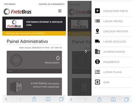 fretes fretebras|fretebras entrar.